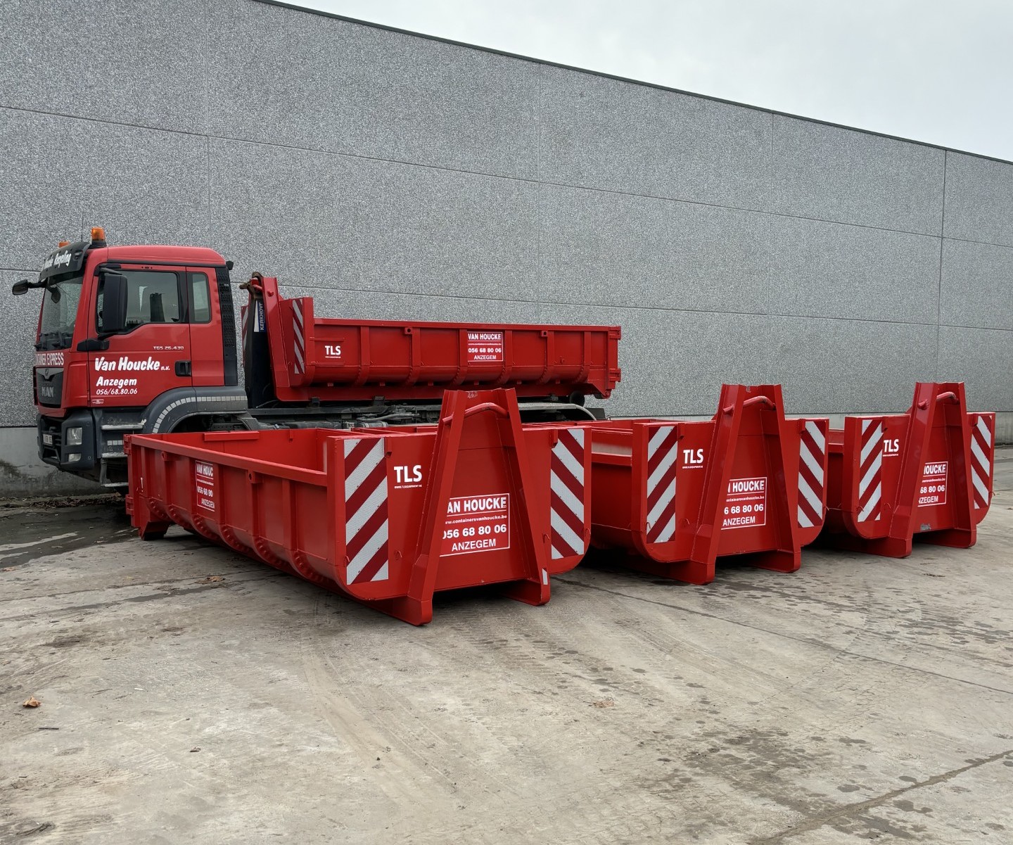 afvalcontainerverhuurders Gullegem Containerdienst Van Houcke